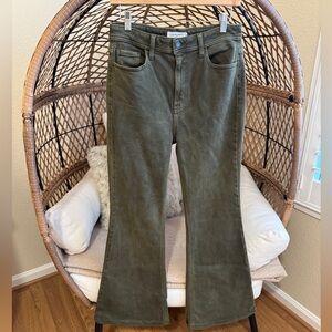 CJLA Austin Flare Jeans Olive 9